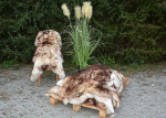 Öko Mufflon Lammfell Unikat (95x65cm) – Robustes Kurzhaar für Deko & Haustiere